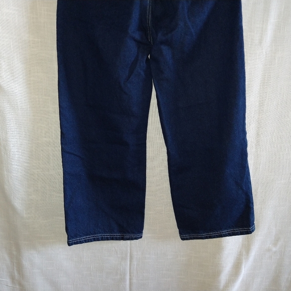 Forever 21 wide leg high rise denim jeans cropped size 27 - Picture 7 of 15